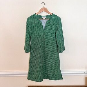 Jude Connally Dress Green Geometric Size Medium